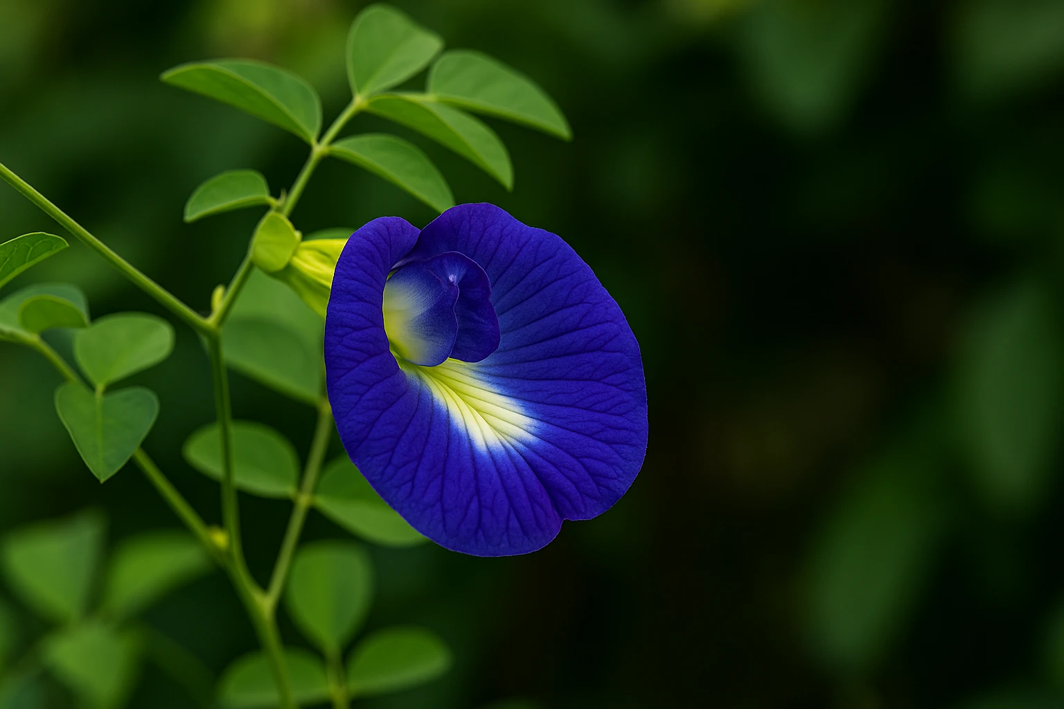 Clitoria Ternatea : Pois bleu aux propriétés antioxydantes et apaisantes Fleur de clitoria ternatea pois bleu dans la nature