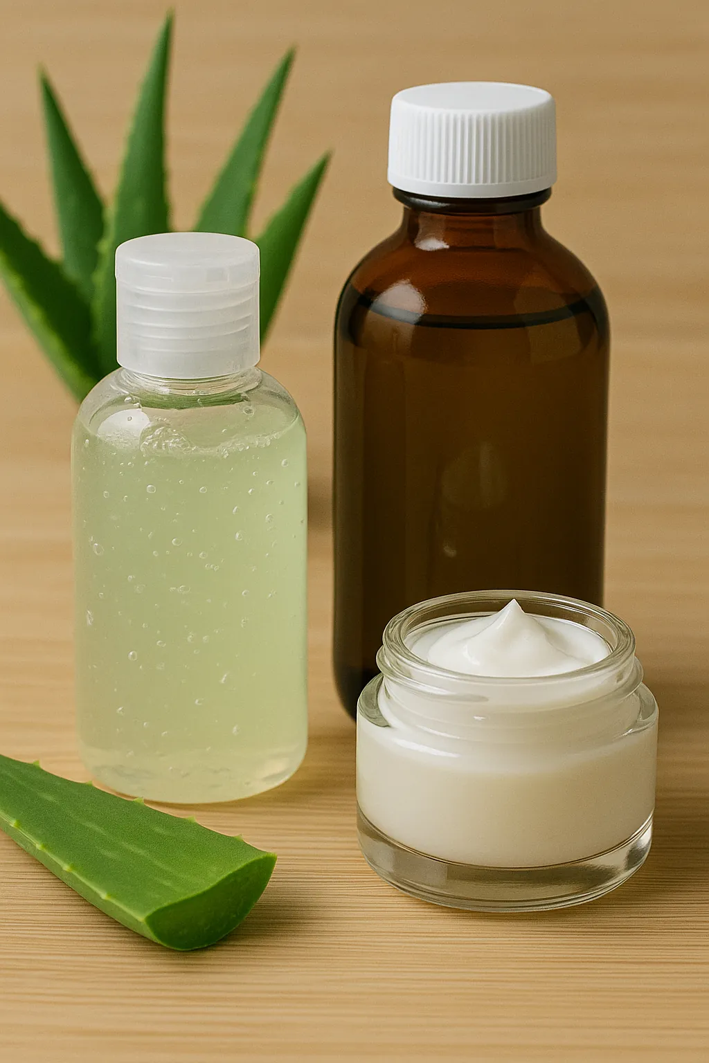 Produits à base d’aloe vera gel jus cosmétique