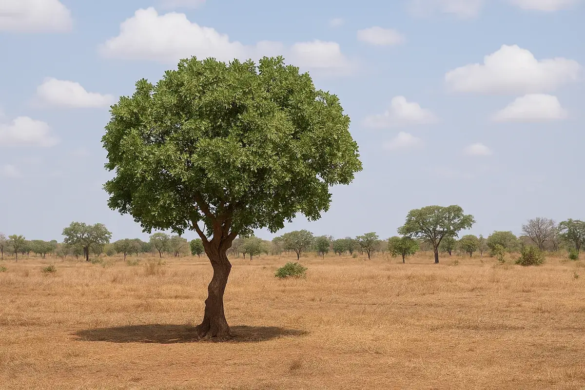 Arbre de karité et son importance écologique Arbre de karité dans une savane africaine