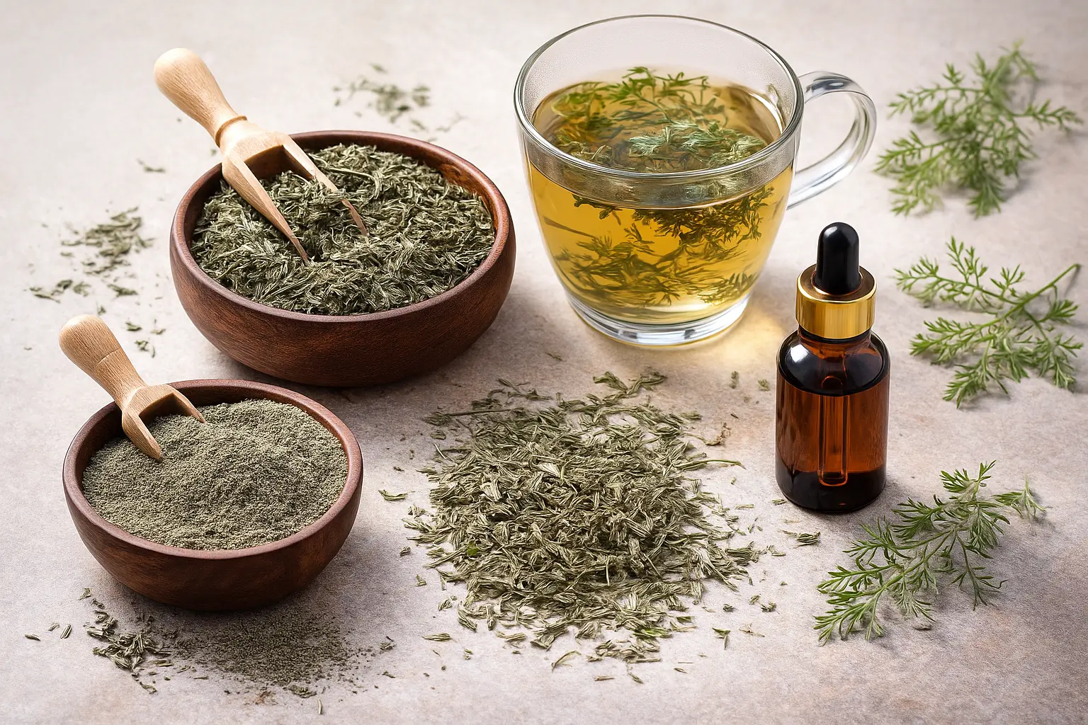 Préparations de tisane d’armoise annuelle Préparations de tisane d’armoise annuelle