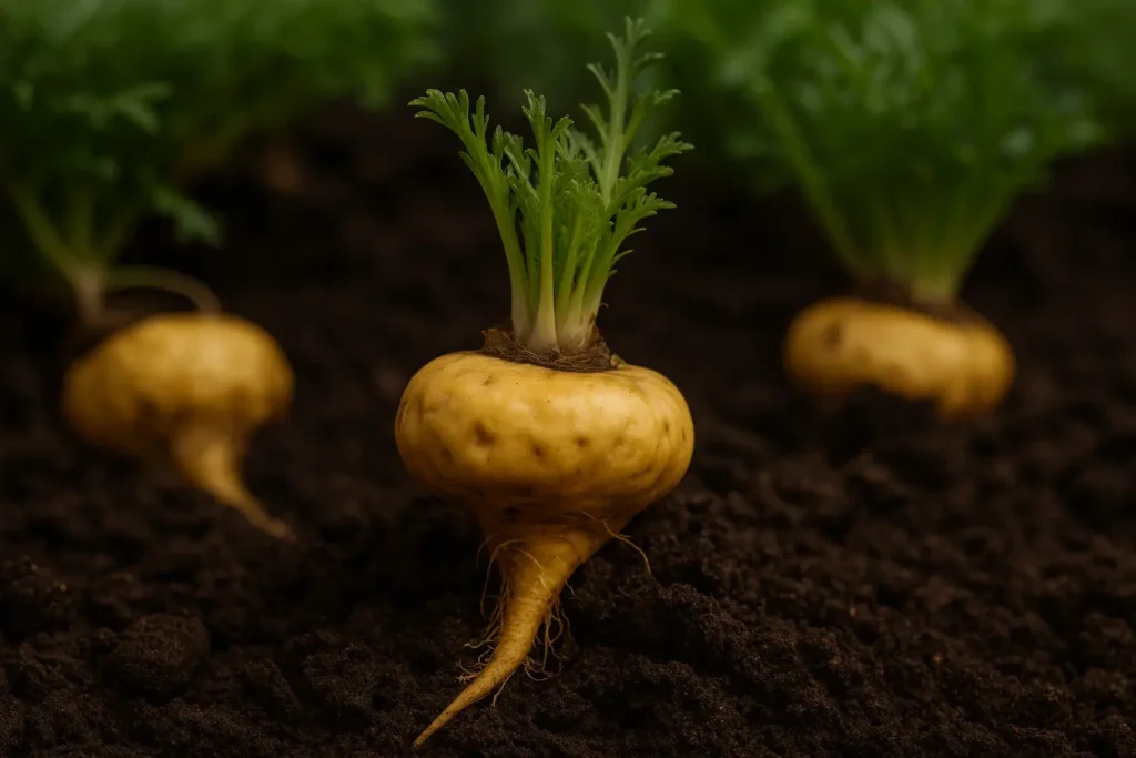 maca jaune racine fraiche culture perou